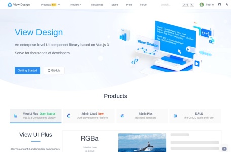 iView / View Design 一套企业级 UI 组件库和前端解决方案