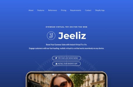 Jeeliz Eyewear Virtual Try-On翻译站点
