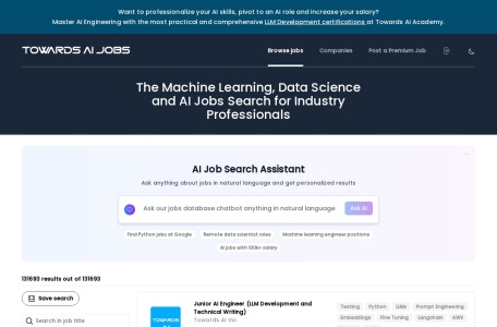Jobs Search for ML Professionals with LLM/RAG Chat Model翻译站点