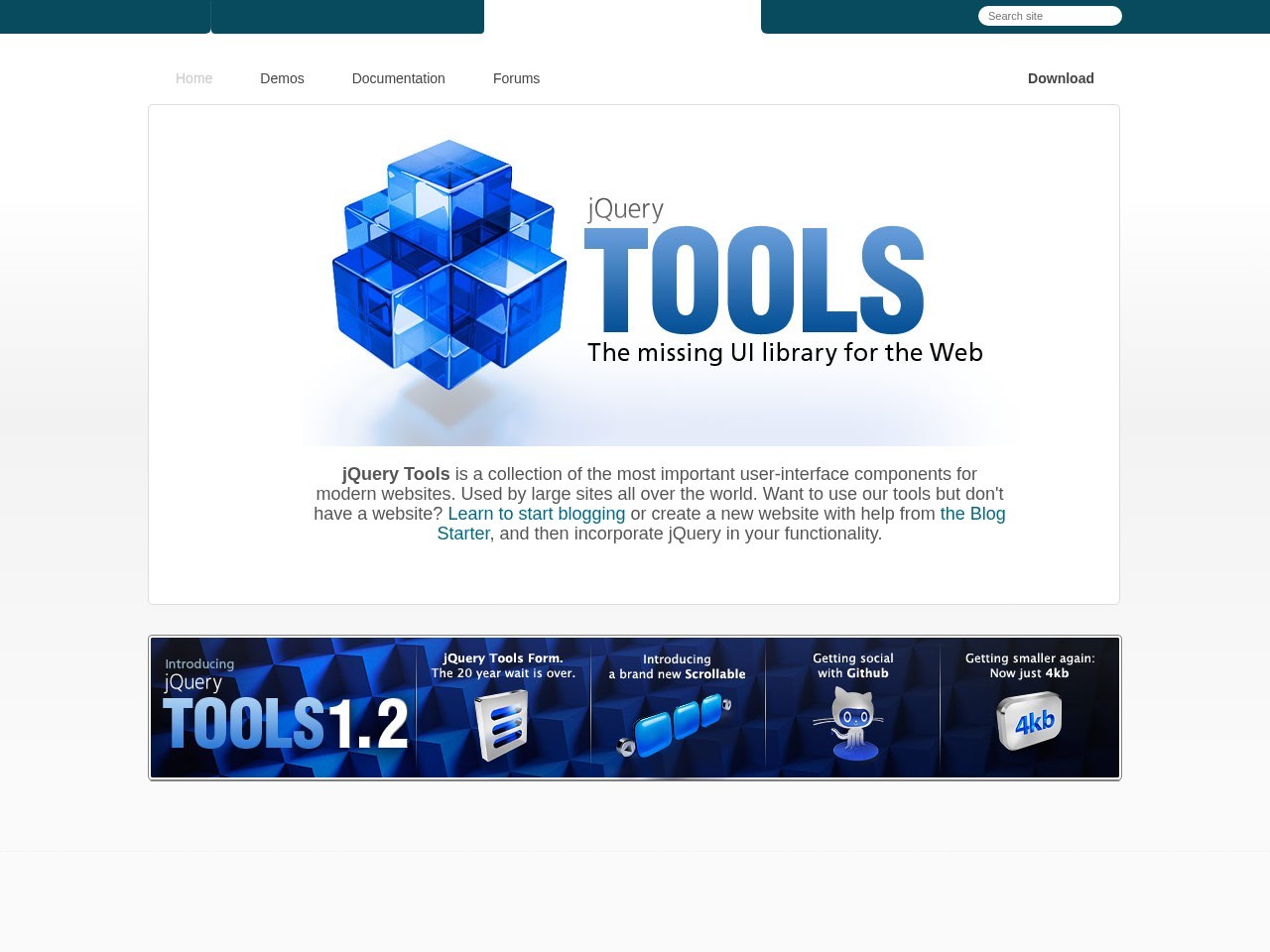 jQuery TOOLS