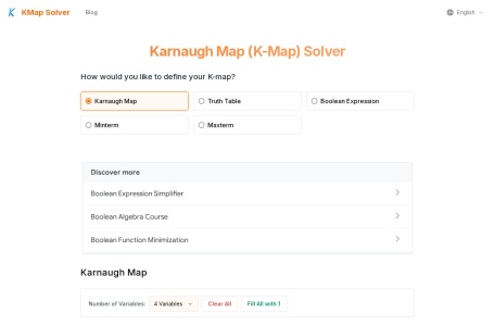 Karnaugh Map Solver卡诺图简化