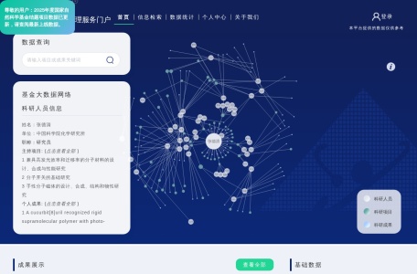 国家自然科学基金大数据知识管理服务门户