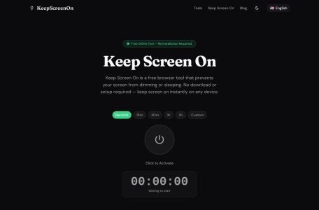 Keep Screen On