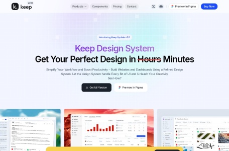 Keep Design System-我爱网址导航