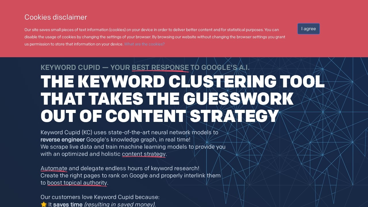 Keyword Cupid–SEO关键词聚类工具