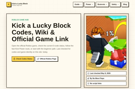 Kick a Lucky Block Guide