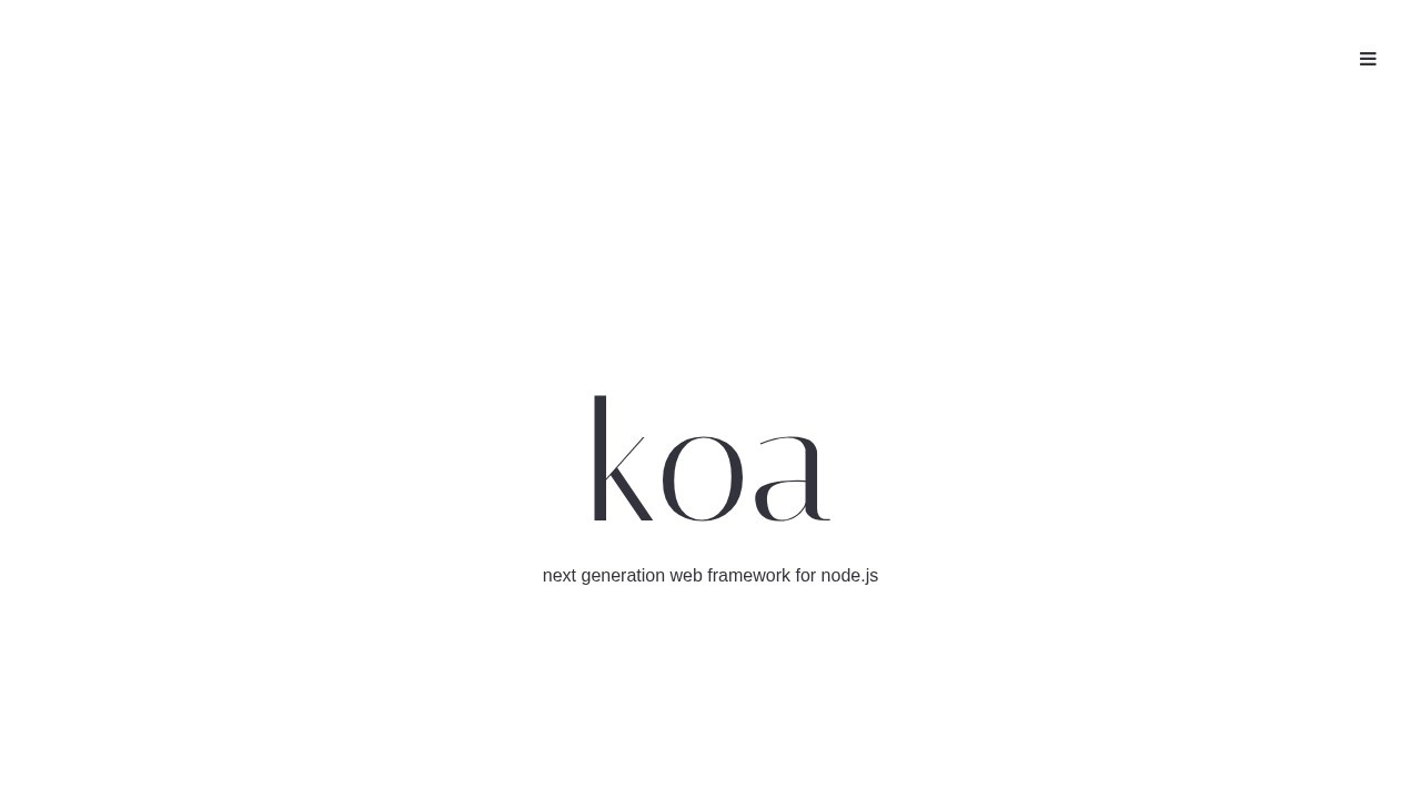 Koa Node.js框架开发