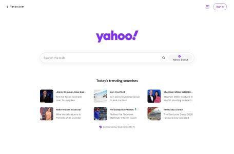 Yahoo搜索韩国版