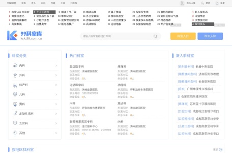 99健康网科室库