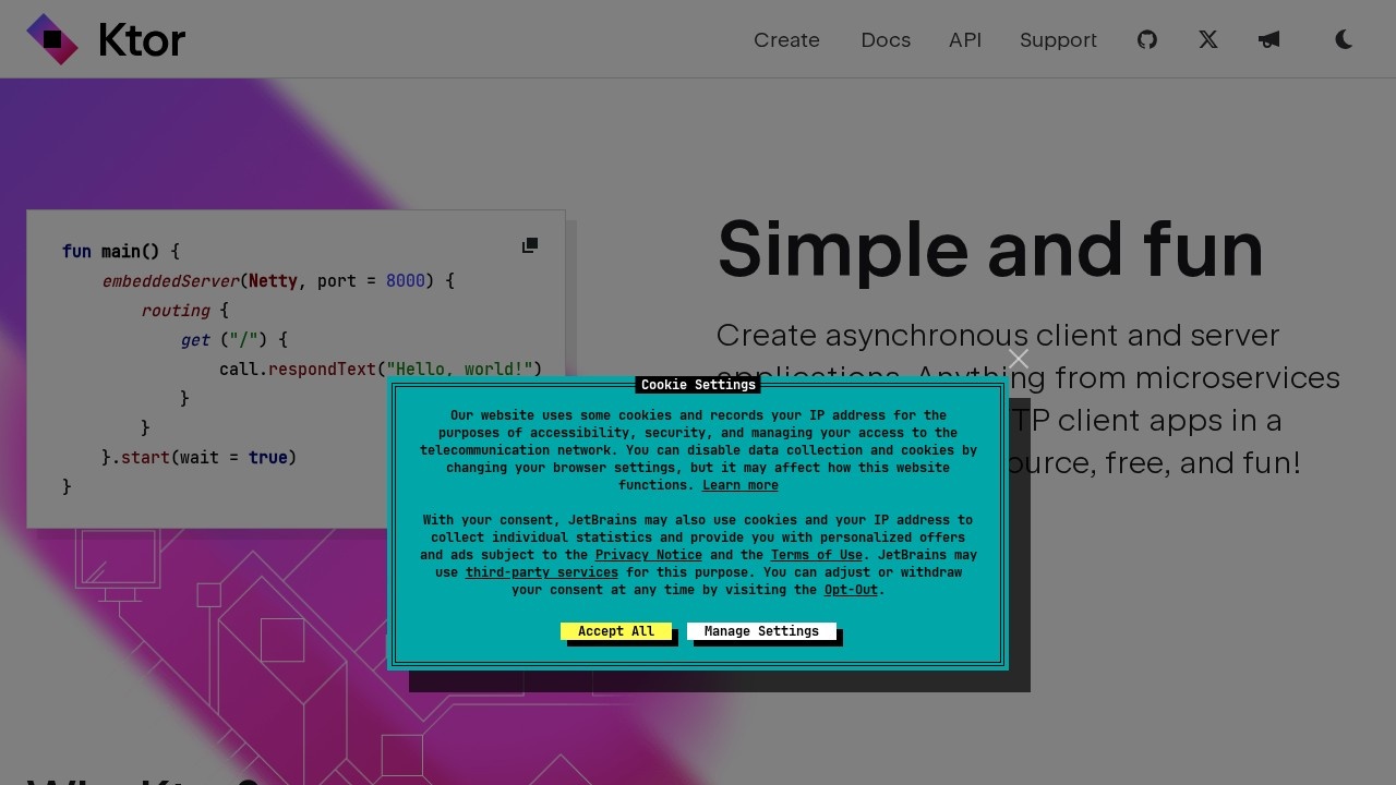 Ktor Kotlin异步服务端框架
