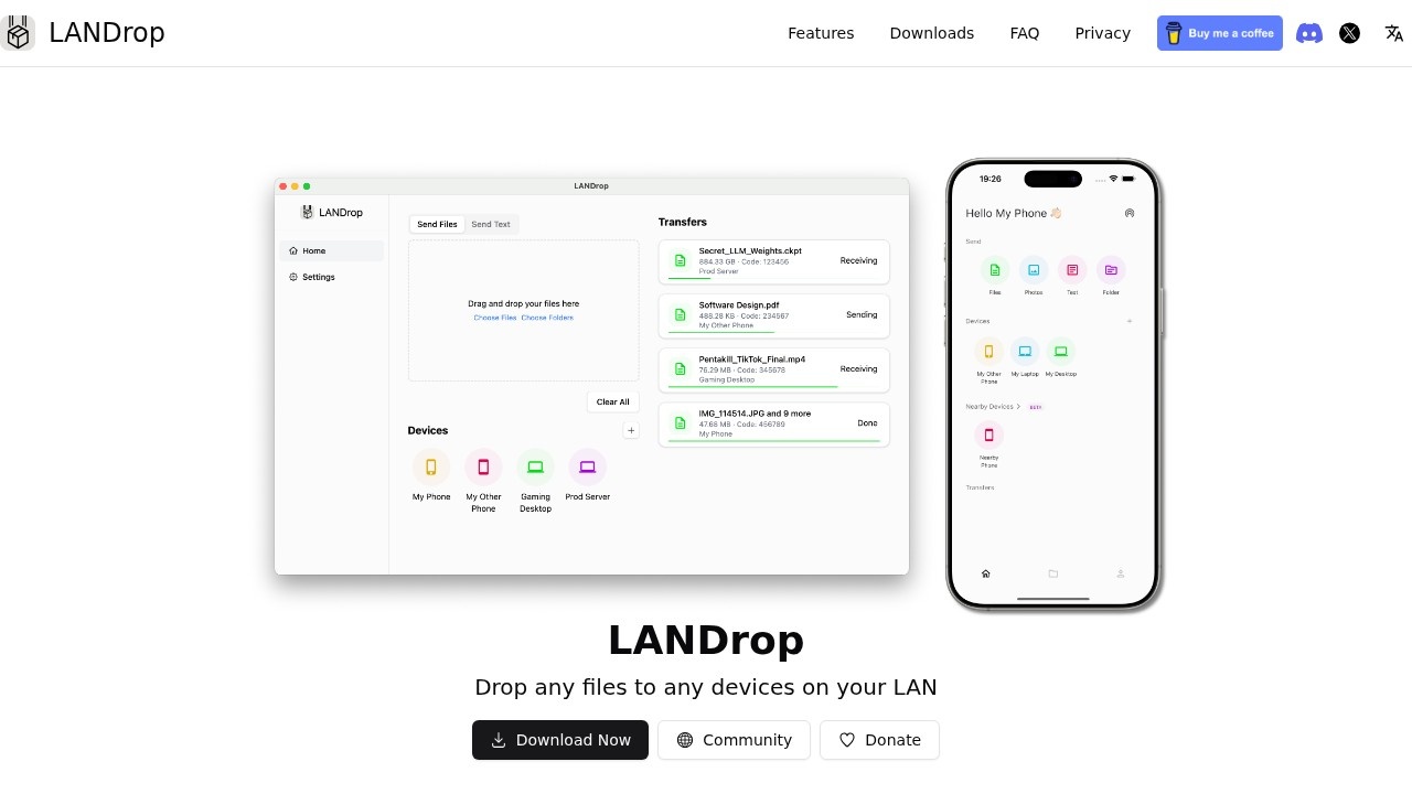 LANDrop