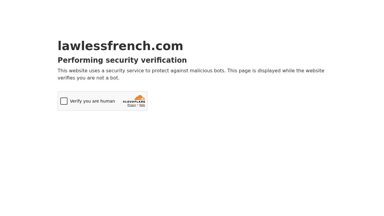 Lawless French