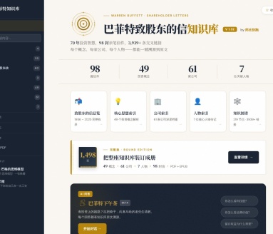巴菲特致股东的信中文全文