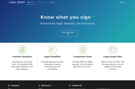 Legal Robot – AI法律机器人助手服务