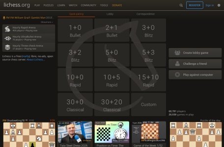 在线Lichess国际象棋游戏