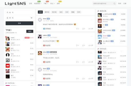 LightSNS社交主题模板