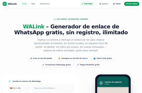 WhatsApp wa.me with Prefilled Text – 免费生成带预填文本的 WhatsApp 直聊链接