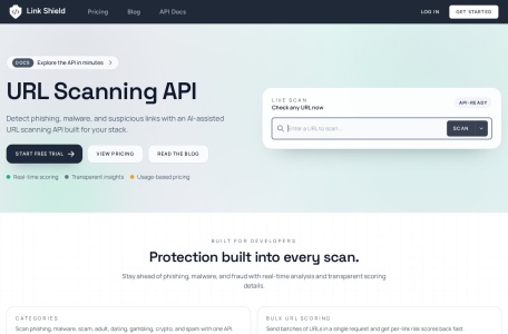 Link Shield – Malicious URL API翻译站点
