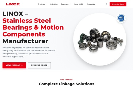 LINOX Bearing – 不锈钢轴承与运动部件制造商