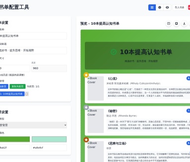书单配置工具