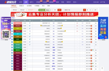 捷报比分网足球比分直播