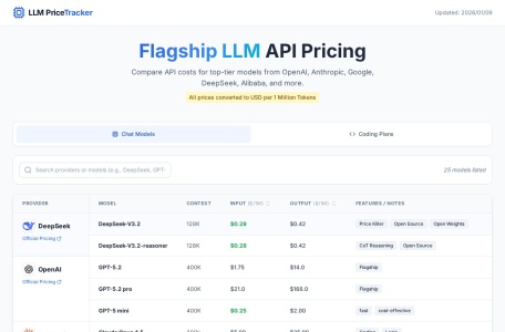 LLM Price Tracker