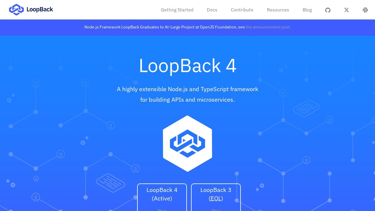 LoopBack后端API微服务框架