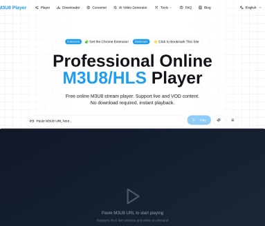 在线 M3U8/HLS 播放器|M3U8 Downloader