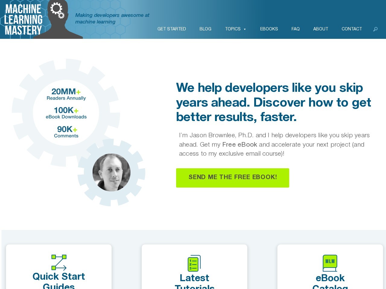 MachineLearningMastery – 专注于应用机器学习的教育平台