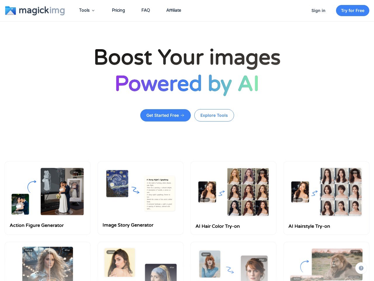Magickimg – AI图片增强工具
