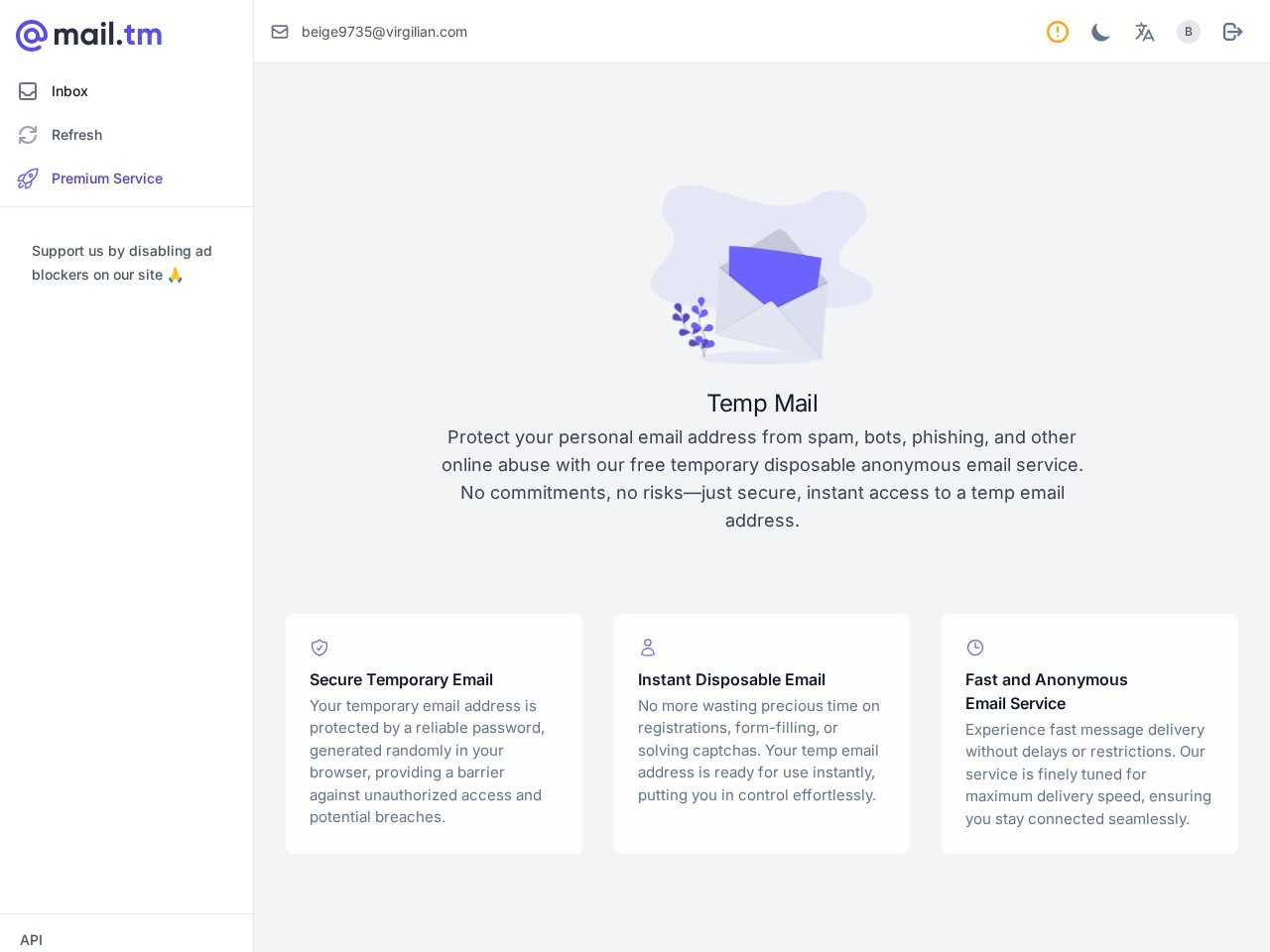 TempMail临时邮件