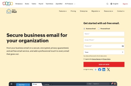 Zoho Mail免费邮箱