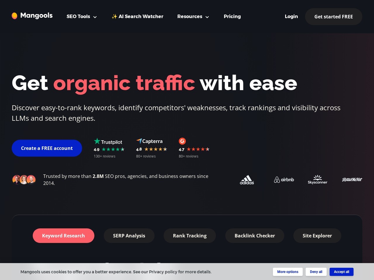 Mangools- SEO（搜索引擎优化）工具的平台