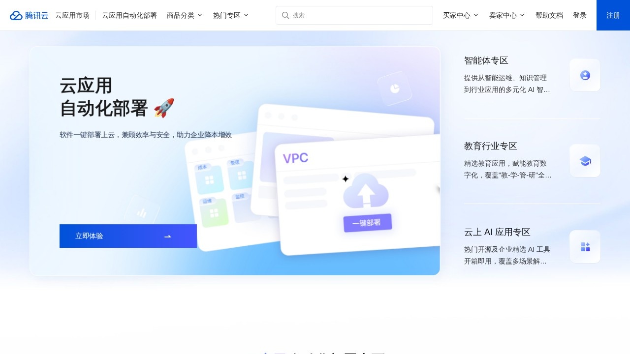 腾讯云云应用市场