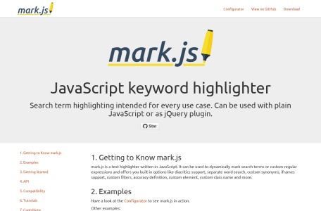 mark.js