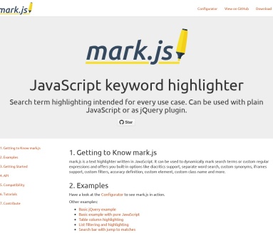 mark.js