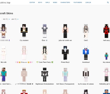 Minecraft Skins Top