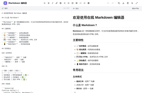 在线Markdown编辑器