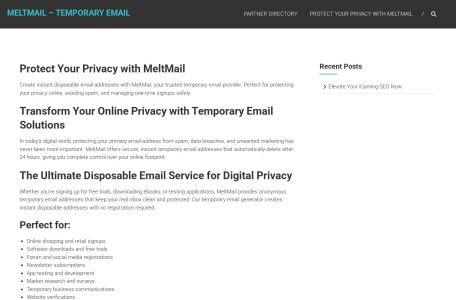 Melt Mail_免费接收临时邮件，还可将邮件转发到真实邮箱，可设置3到24小时的时间限制