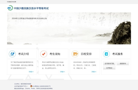 中国少数民族汉语水平等级考试(MHK)