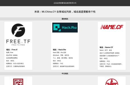 China.WF 域名米表