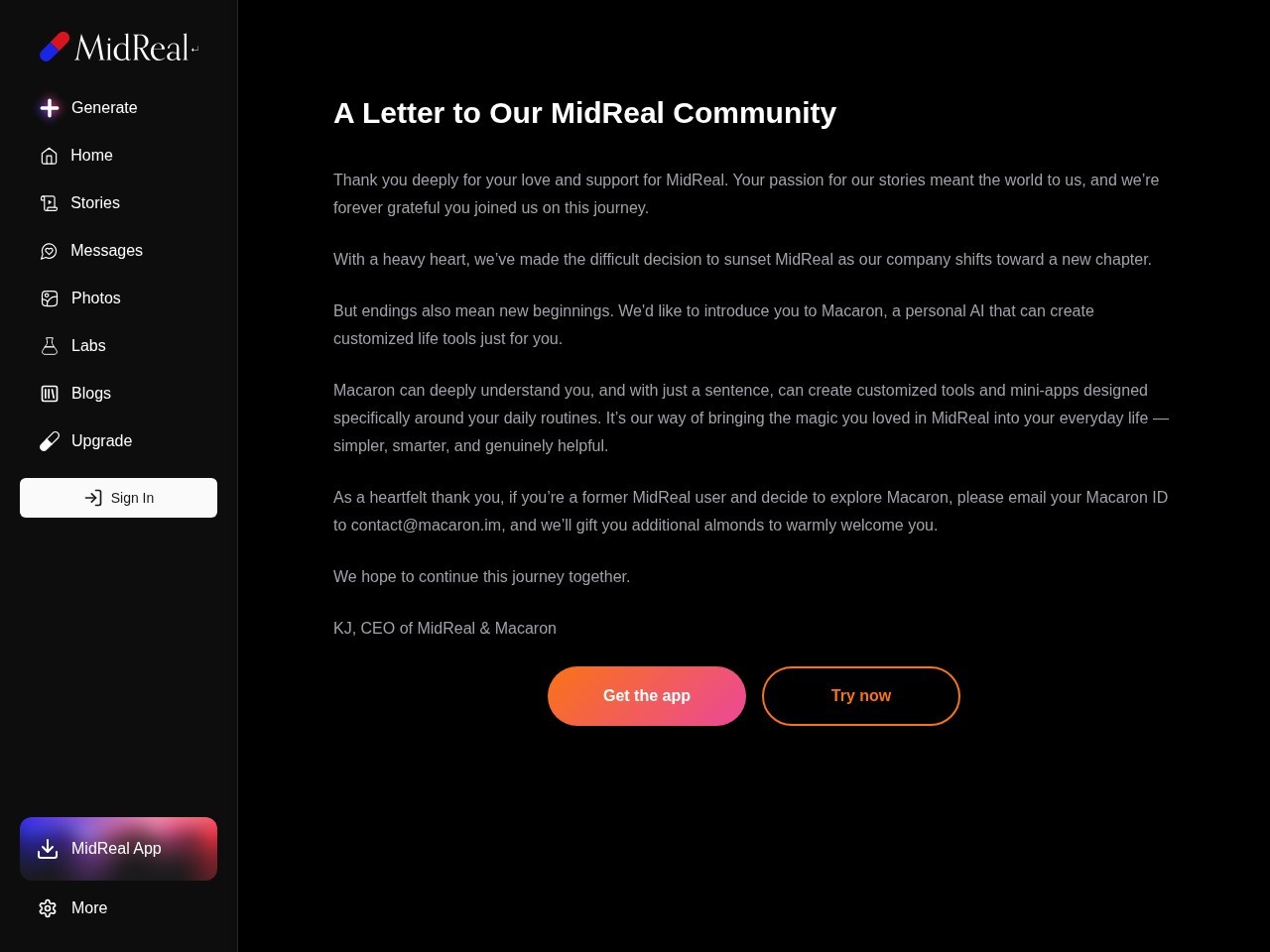 Midreal AI – 中长篇小说生成工具