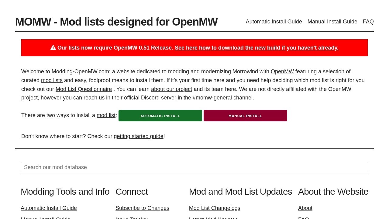 Modding-OpenMW晨风模组配置