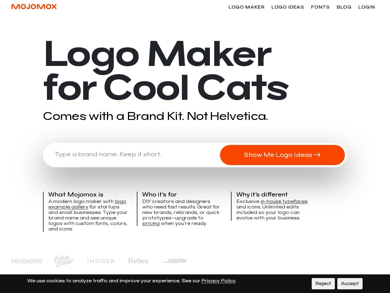 Mojomox – 在线 AI logo 设计工具