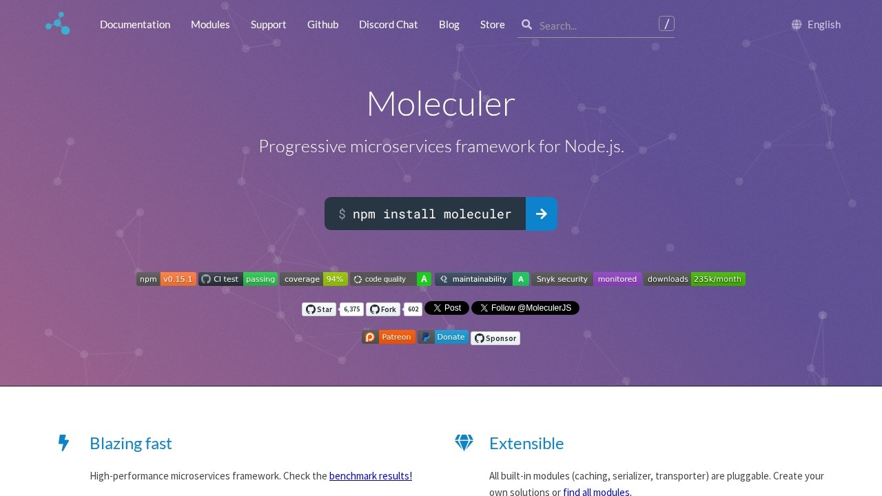Moleculer微服务框架开发文档