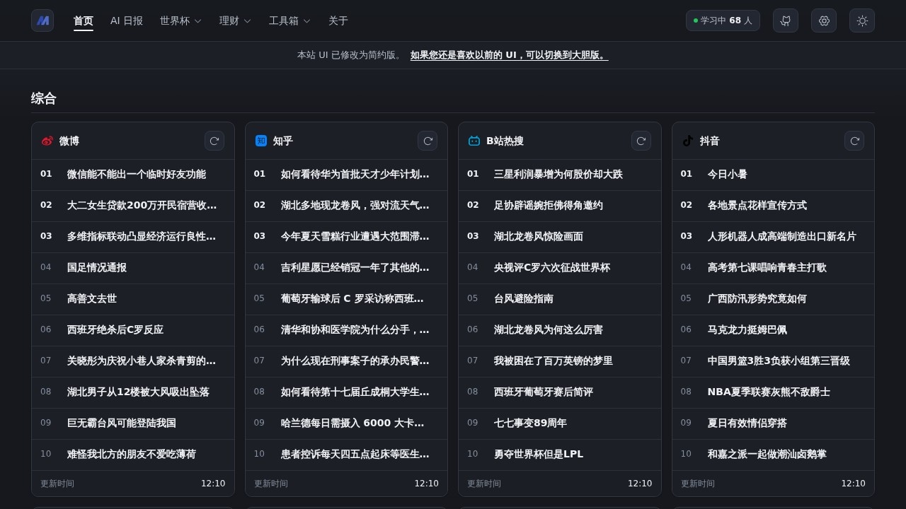 摸鱼热榜