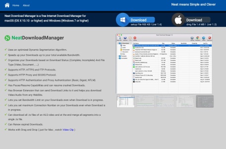 Neat Download Manager (NDM) 免费轻量级多线程高速下载工具
