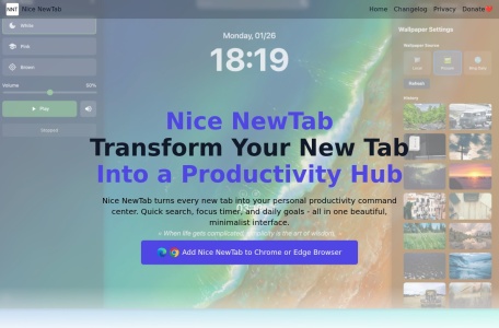 Nice NewTab 极简新标签页