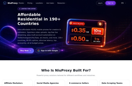 NiuProxy全球代理网络服务