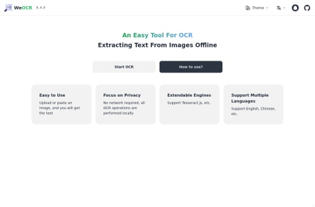 We OCR_We OCR官网入口网址，一个极简的OCR工具,无需安装，支持离线图片文字提取